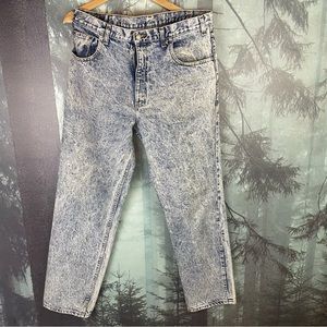 Vintage JCPenny Weekends Acid Wash Jeans 80’s to 90’s slightly tapered leg 36x32